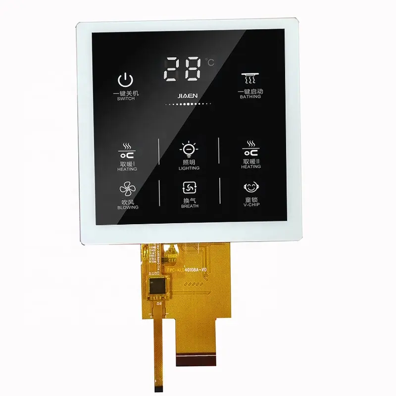 CTP-Módulo de pantalla lcd cuadrado de 4 pulgadas para casa inteligente, panel de 3,97 pulgadas, IPS, 720x720, tft, interfaz personalizada MIPI RGB