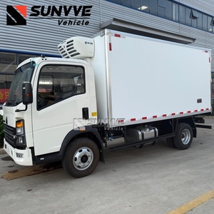 SINOTRUK HOWO 4X2 brand new used 2tons 3tons 5tons <strong>small</strong> mini freezer frozen cold room van <strong>cargo</strong> refrigerated <strong>truck</strong> for sale - Product Image 1