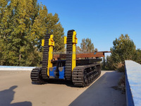 Châssis de robot chenillé en caoutchouc, ensemble châssis de véhicule à chenilles en caoutchouc, châssis de robot chenillé industriel en aluminium sur mesure