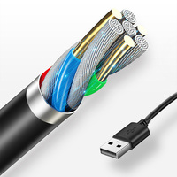 Microphone USB léger et portable en silicone, antidérapant, avec éclairage LED, pour pieds