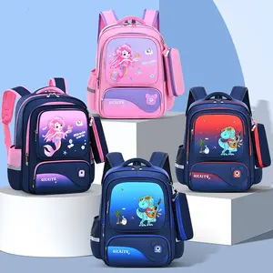 OEM primary school children British style school bags burden reduction boys' backpacks wholesale