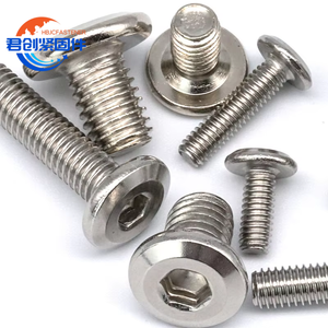 Tùy chỉnh M2 M3 M4 M5 M6 M8 titan thép hình lục giác ổ cắm máy vít mỏng phẳng đầu Allen Bolt DIN GB <span class=keywords><strong>SS</strong></span> thép không gỉ - Product Image 1