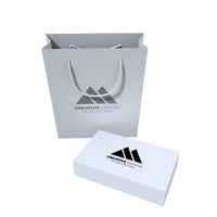 Boîte d'emballage personnalisée pour produits électroniques avec sac en papier, design tendance, sac en papier pour téléphone portable, montre connectée, sac de shopping