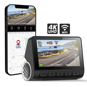 2K Car DVR Wifi GPS tầm nhìn ban đêm ống kính Dash Cam với ống kính chiếu hậu 2 kênh xe máy quay phim