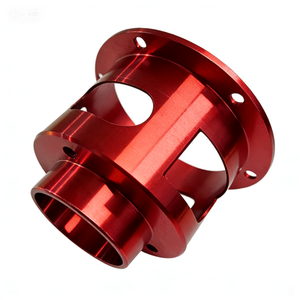 Adaptateur à bride en aluminium anodisé CNC, directement de l'usine - Service ODM pour composants moto/industriels - Product Image 1