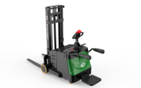 Vente directe usine – Chariot élévateur électrique compact contrepoids 1 tonne, batterie au plomb, pneus pleins, haute durabilité