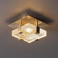 Moderno minimalista de lujo de diseño cuadrado de cristal dormitorio casa habitación abajo luces LED interior Pop luz de techo