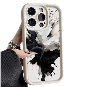 Funda para Teléfono Móvil con Diseño de Tinta Blanca y Negra para iPhone 16 15 17 <span class=keywords><strong>AirPro</strong></span> Max, Carcasa Trasera de Color Caramelo, Venta al Por Mayor - Product Image 6