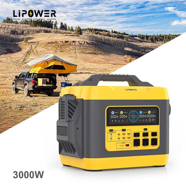 Lipower 3000 Watt Portable Power Station Outdoor Power Station with UPS Function and 2hrs Fast Charge at Home