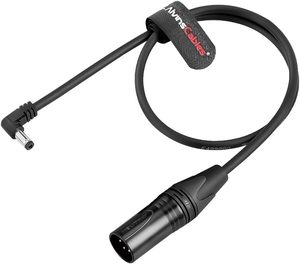สายไฟ Alvins XLR 4 ขา ตัวผู้ 5.5 2.1 มม. DC แบบมุมฉาก สำหรับ C70 Blackmagic Video Assist Atomos Ninja V 60 ซม./2 ฟุต - Product Image 4