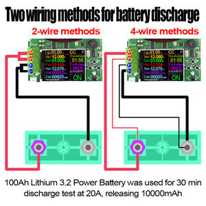 DL24 ATORCH 150W 4-Draht Batterie kapazitäts tester 2,4-Zoll-TFT-Farbbildschirm CNC-Typ Elektronischer Lastent ladungs tester mit - Product Image 3