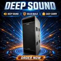 Subwoofer Profesional Audio 18 Inch, Double Bass Subwoofer 18 Inch, Woofer 18 Inch, Daya 1600W, Sistem Suara PA, Kotak Bass DJ