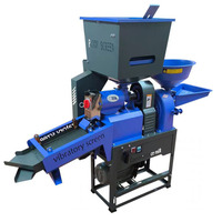 Machine à décortiquer et à polir le riz multifonctionnelle commerciale, machine à décortiquer le riz domestique intégrée avec moteur