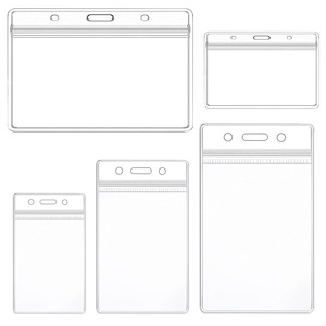 Wholesale of double-sided transparent soft waterproof exhibition badge <b>holders</b>, name tag sleeves, and plastic nurse badges/<b>ID</b> - Product Image 1