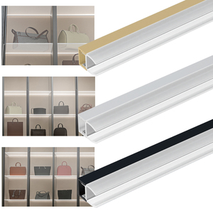 Profilo in <span class=keywords><strong>Alluminio</strong></span> per Illuminazione Lineare con Morsetto per Vetro e Acrilico, per Vetrine Domestiche - Product Image 6