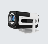 Mini projecteur portable avec support réglable, projecteur vidéo HD natif 1280×720P, projecteur de cinéma maison