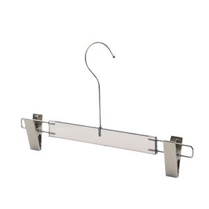 Пользовательский логотип Роскошная пластиковая черная прозрачная акриловая вешалка для одежды - Product Image 5