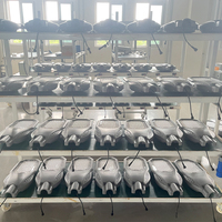Ensemble complet de lampadaires solaires LED 400w 500w 600w batterie au lithium externe LiFePo4 sous le panneau solaire