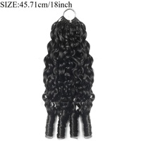Extensions de cheveux humains bouclés bouddhistes 100 % naturels pour tresses au crochet, style bohème vietnamien, effet plume