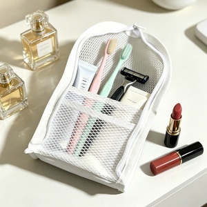 Portable Genuine Leather Vertical <b>Travel</b> <b>Toothbrush</b> Storage Bag On-the-Go Toiletries & Makeup Organizer Simple Bathroom Pouch - Product Image 4