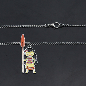 Bijoux de film et de télévision, Romance océanique, Cœur de <span class=keywords><strong>Feti</strong></span>, Collier Moana, Chaîne de clavicule pour femmes - Product Image 5