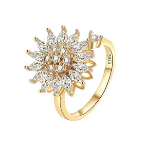 Nuovo Prodotto Transfrontaliero: <span class=keywords><strong>Anello</strong></span> Girevole in <span class=keywords><strong>Argento</strong></span> Puro S925 <span class=keywords><strong>con</strong></span> Design Femminile di Nicchia, <span class=keywords><strong>Anello</strong></span> Rotante alla Moda e Trendy - Product Image 5