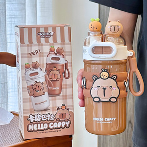 Hello Cappy Dual-Drink Insulated Water Bottle 316 <b>Stainless</b> <b>Steel</b> Straw <b>Cup</b> For Children Back To School Summer 2025 - Product Image 2