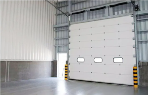 <span class=keywords><strong>Porte</strong></span> de <span class=keywords><strong>garage</strong></span> sectionnelle motorisée industrielle moderne en alliage d'aluminium avec surface finie pour entrepôt - Offre Spéciale - Product Image 2