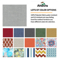 Coussins de remplacement pour meubles d'extérieur, imperméables, lavables, ensemble de coussins profonds pour sièges et dossiers de chaises de patio