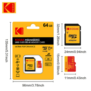 Kodak การ์ด SD ขนาดเล็กของแท้การ์ดหน่วยความจำ C10แฟลช TF A1 V30 U3เมกะไบต์/วินาที100 32GB 64GB 128GB 256GB 512GB - Product Image 3