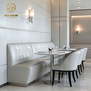 <span class=keywords><strong>Table</strong></span> minimaliste carrée en pierre frittée blanche, banquette de café en cuir, mobilier de restaurant, ensemble <span class=keywords><strong>table</strong></span> et chaises - Product Image 3