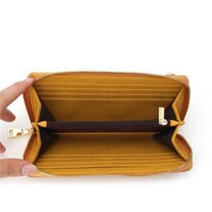 Горячая распродажа: женский длинный кошелек из искусственной кожи на молнии с ремешком для телефона - Product Image 4