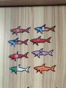 2025 Blnieece 3D 鲍勃鲨贴纸标志防水卡通装饰贴纸批发库存贴纸 - Product Image 1