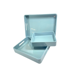 Elegant Flower Shaped Lacquer <b>Vanity</b> Tray, Premium High Gloss Wooden Jewelry <b>Makeup</b> Organizer for Dresser Top - Product Image 1