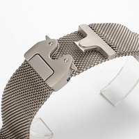 Bracelet Milanese Loop pour Apple Watch Ultra 2 1 49mm Série 11 10 9 8 7, bracelet en maille d'acier inoxydable 316L pour IWatch, boucle parachute