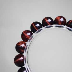 קריסטלי אבן עין הנמר ייחודיים יישור אנרגיה אדום עין הנמר צמיד קוורץ משפר את האומץ תכשיטי הפעלת צ'אקרות - Product Image 5