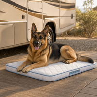 Matelas pour chien RV Awning Golden Hour avec structure de soutien multicouche de 8 cm ou 11 cm, coussin d'extérieur pour animaux de compagnie de grande race