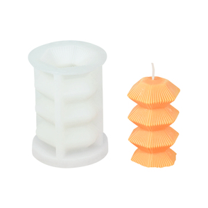 DUMO, recién llegado, escaleras, fabricación de velas, giro, paso en espiral, decoración de aromaterapia, escalera de rayas giratorias onduladas, molde de vela de silicona - Product Image 6