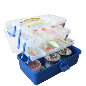 Caixa de Armazenamento de Iscas para Pesca Portátil por Atacado, 2 Camadas, 3 Camadas, com Alça - Product Image 1