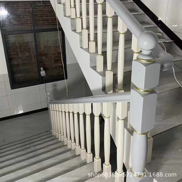 Modern Design Solid Wood Stair Handrails Complete Set Household ...