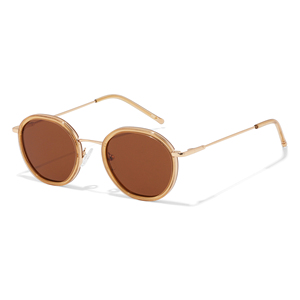 Unisex <b>Round</b> <b>Sunglasses</b> Full Rim Transparent <b>Frame</b> Blue Gradient Lenses Light Weight Casual Adult - Product Image 5