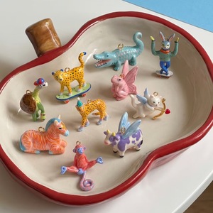 Colgante <span class=keywords><strong>de</strong></span> Animal Creativo y Lindo <span class=keywords><strong>de</strong></span> Moda Sencilla: Gato Ángel, Perro, <span class=keywords><strong>Cebra</strong></span>, Conejo con Patineta, para Collar y Bolso - Product Image 1