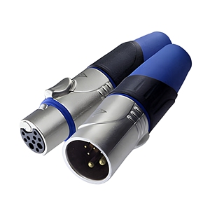 ขั้วต่อเสียงระดับมืออาชีพ XLR รุ่น SREXACT SVP555X-WP-E10-PG แบบตัวผู้  หน้าสัมผัสทองเหลือง ตัวเรือนโลหะผสมสังกะสี หน้าสัมผัสชุบทอง 16A IP65 - Product Image 1