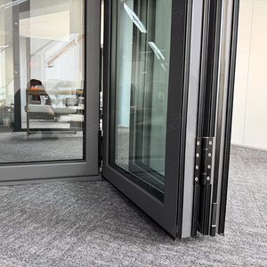 Portes pliantes robustes de style américain, en aluminium, avec double vitrage, panneaux en verre Low-E, portes accordéon pour patio, pour maison - Product Image 5