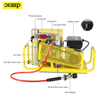 Compresseur d'air électrique DIDEEP 4500 PSI pour le remplissage de bouteilles de plongée PCP à 4 étapes, grande capacité