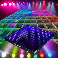 Sailwin 3D LED carreaux de piste de danse miroir lumineux Infinity Abyss IP55 DMX contrôle pour DJ Disco Party Bar KTV E27 Matrix Light