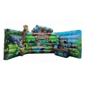 Nuevos alquileres de fiestas para 2025 Estación de selfies inflable de estilo occidental, paredes inflables con diseño 3D para fotografía - Product Image 4