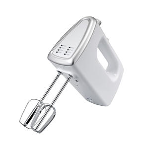 Batidora de mano eléctrica Canxin CX-6646 de 120W con 5 velocidades para batir crema y hacer pasteles, carcasa de plástico blanca - Product Image 1