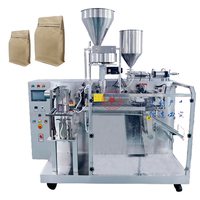 Horizontal debout sac à fermeture éclair pré-fabriqué pochette à fermeture éclair Granule alimentaire pesage remplissage automatique Doypack pois chiches Machine à emballer