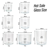 10oz 10,5 oz Clear Amber Glass Zylinder Kerzen gläser mit Metallic Amber Metall deckel für Home Decoration Candle Making Dekorieren